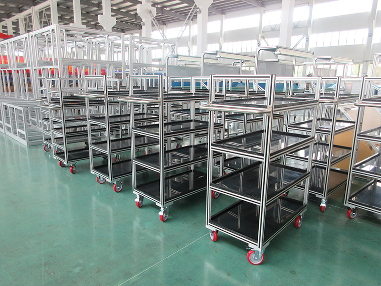 工業生產鋁型材架子安裝如何提升精度？-澳宏工業鋁型材